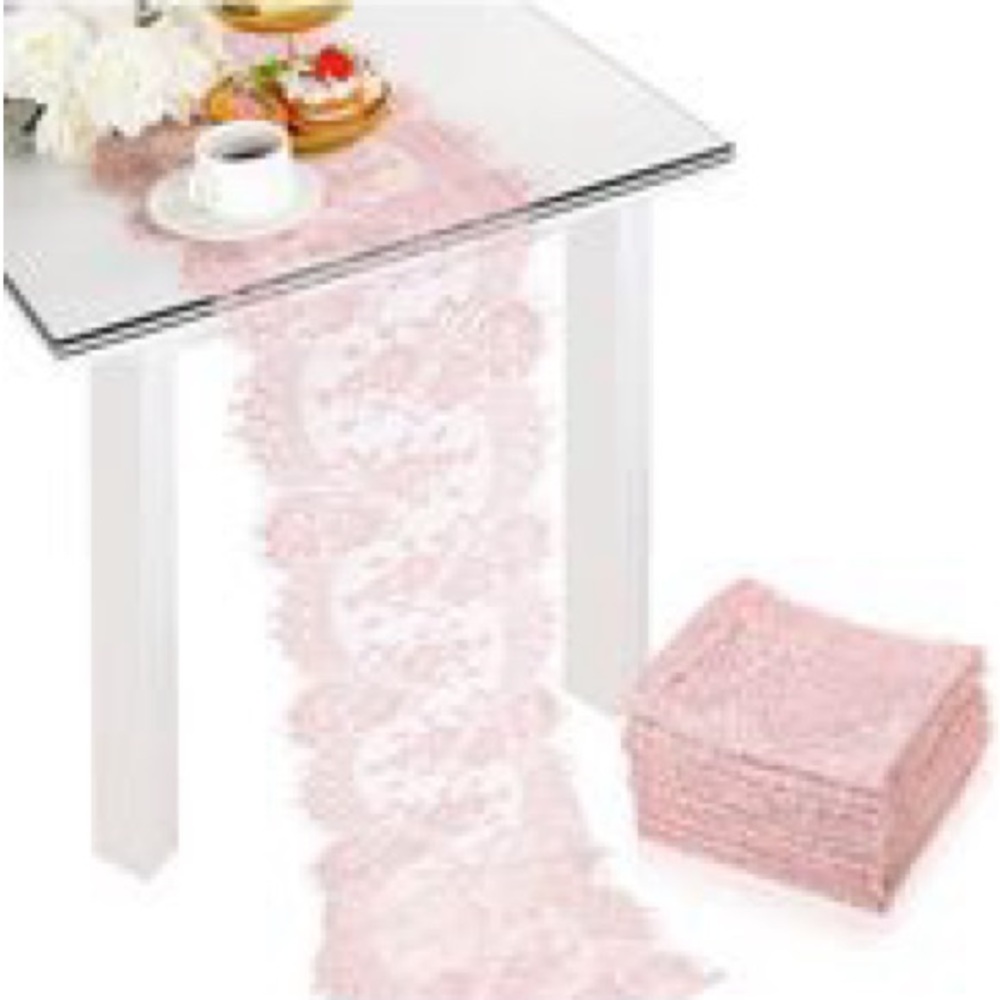 Light pink table runners